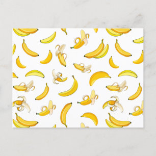 Cartes Pour Fêtes Annuelles Banana Pattern 4