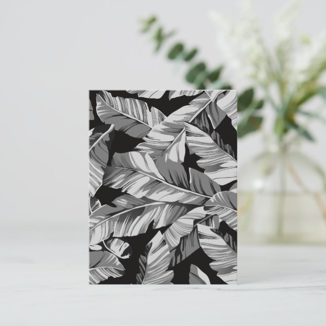 Cartes Pour Fêtes Annuelles Banane Feuille 3 (Debout devant)