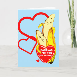 CARTES POUR FÊTES ANNUELLES BANANES POUR VOUS VALENTINE