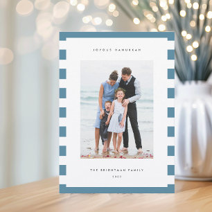 Cartes Pour Fêtes Annuelles Bande classique Hanoukka photo verticale