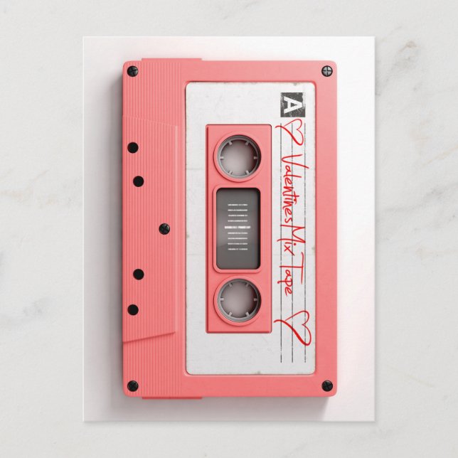 Cartes Pour Fêtes Annuelles Bande de mixage de la cassette audio Valentines vi (Devant)