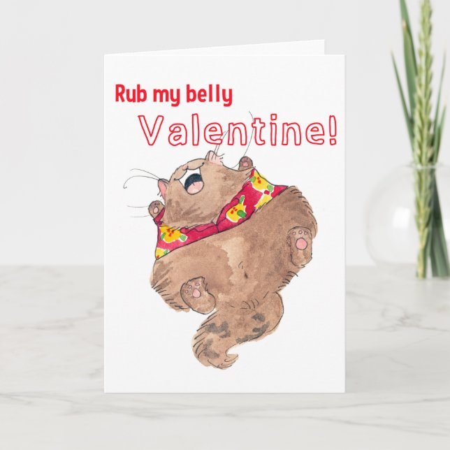 Cartes Pour Fêtes Annuelles Bande de ventre valentine (Devant)