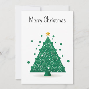 Cartes Pour Fêtes Annuelles Bande dessinée Cool minimaliste moderne Arbre de N