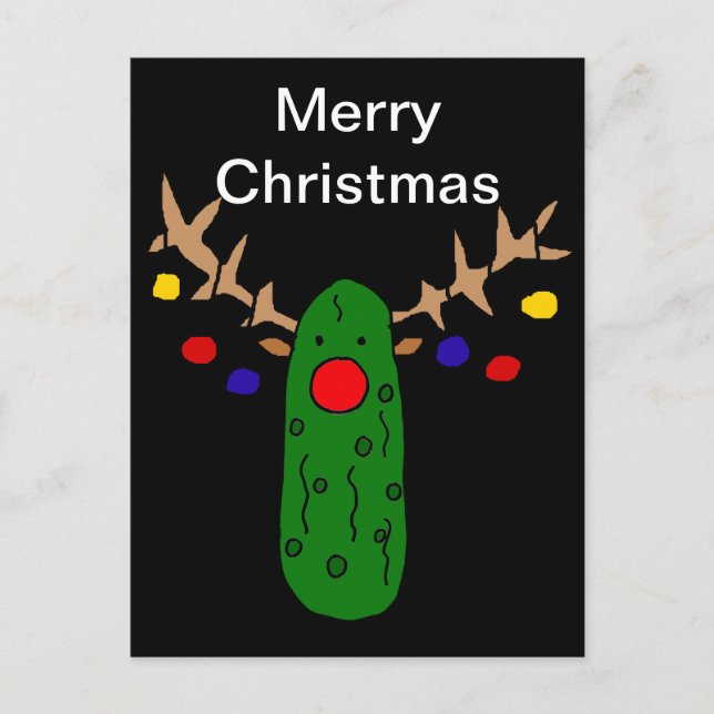 Cartes Pour Fêtes Annuelles Bande dessinée drôle de Noël de conserves au (Devant)