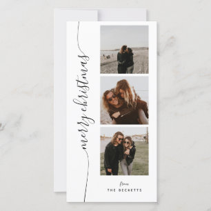 Cartes Pour Fêtes Annuelles Bande photo de script vertical