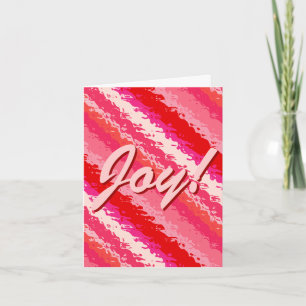 Cartes Pour Fêtes Annuelles Bandes de verre - nuances de corail rouge