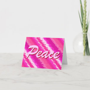 Cartes Pour Fêtes Annuelles Bandes de verre - teintes roses profondes