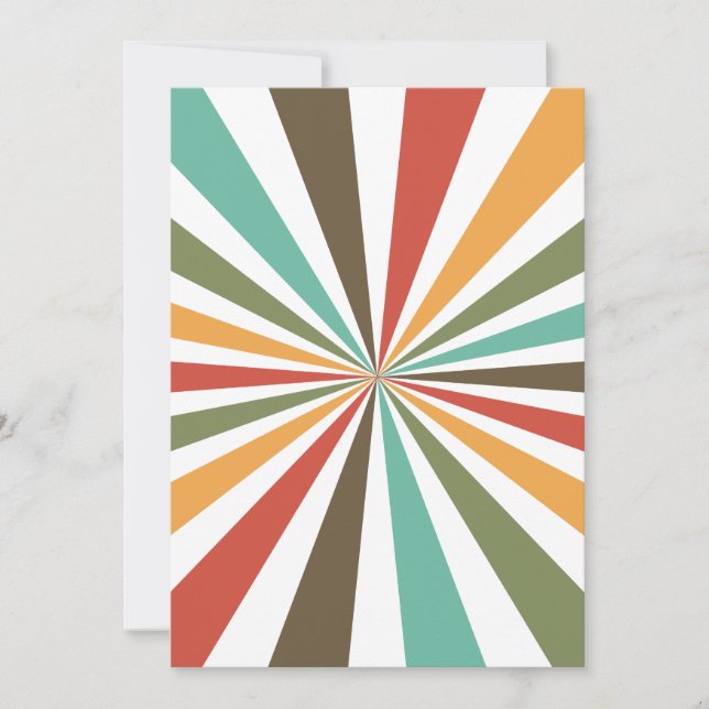 Cartes Pour Fêtes Annuelles Bandes Rétro En Arrière - plan Transparent No 02 (Devant)
