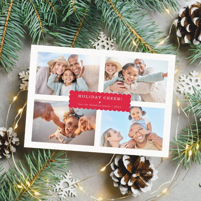 Cartes Pour Fêtes Annuelles Bannière à pétoncle minime moderne SIMPLE MULTI PH (Créateur téléchargé)