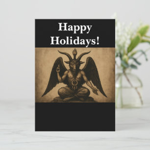 Cartes Pour Fêtes Annuelles Baphomet