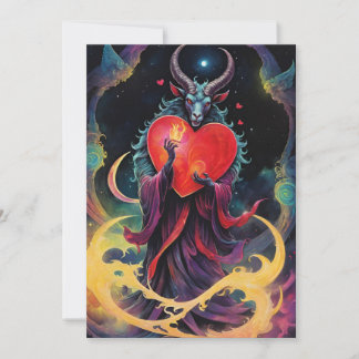 Cartes Pour Fêtes Annuelles Baphomet Gothic Valentine's Day Every Realm