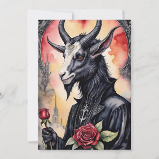 Cartes Pour Fêtes Annuelles Baphomet Gothic Valentine's Day Love
