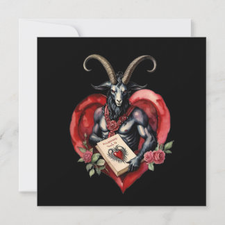 Cartes Pour Fêtes Annuelles Baphomet Gothic Valentine's Day Love