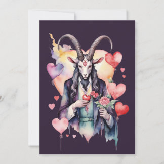 Cartes Pour Fêtes Annuelles Baphomet Gothic Valentine's Day Love