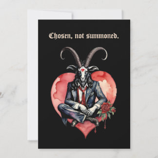 Cartes Pour Fêtes Annuelles Baphomet gothique Saint-Valentin choisi