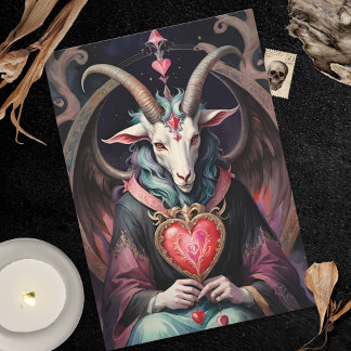 Cartes Pour Fêtes Annuelles Baphomet gothique Saint Valentin Tous les royaumes