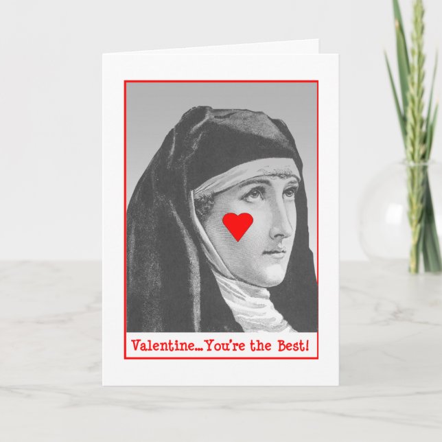 Cartes Pour Fêtes Annuelles Bar Nun Valentine (Devant)