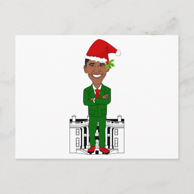 Cartes Pour Fêtes Annuelles barack obama santa claus (Devant)