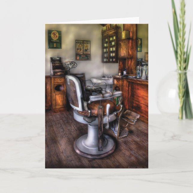 Cartes Pour Fêtes Annuelles Barbier - Le Barbier (Devant)