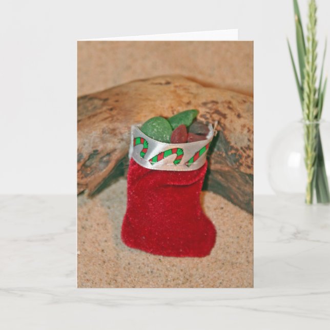 Cartes Pour Fêtes Annuelles Bas de Noël de Seaglass (Devant)