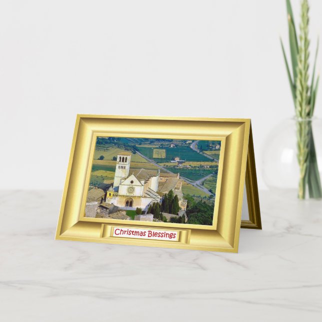 Cartes Pour Fêtes Annuelles Basilica, Assise, Italy (Devant)