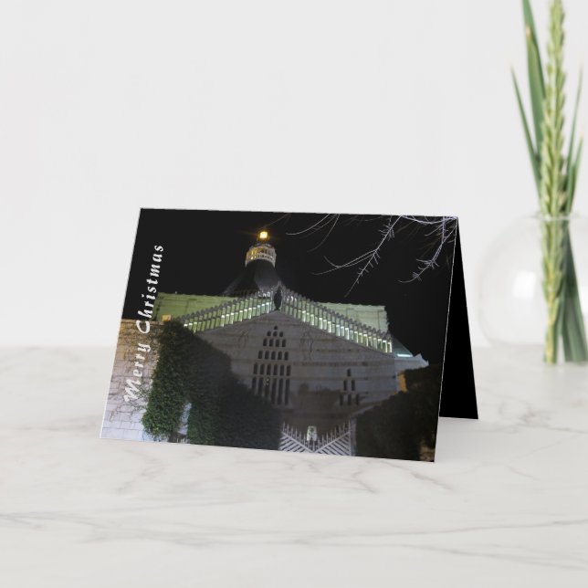 Cartes Pour Fêtes Annuelles Basilique de l'Annonciation Nazareth (Devant)