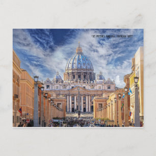 Cartes Pour Fêtes Annuelles Basilique Saint-Pierre Rome Cité du Vatican