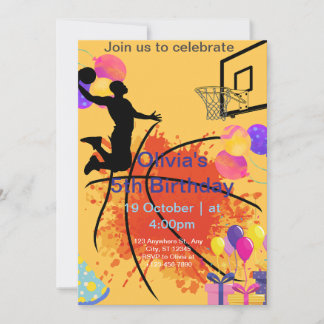 Cartes Pour Fêtes Annuelles basket