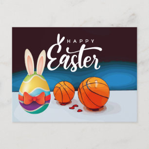 Cartes Pour Fêtes Annuelles Basket-ball Joyeux vacances de Pâques au joueur