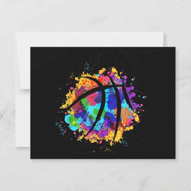 Cartes Pour Fêtes Annuelles Basket-ball vintage Graphisme Design Cool Basketba (Devant)
