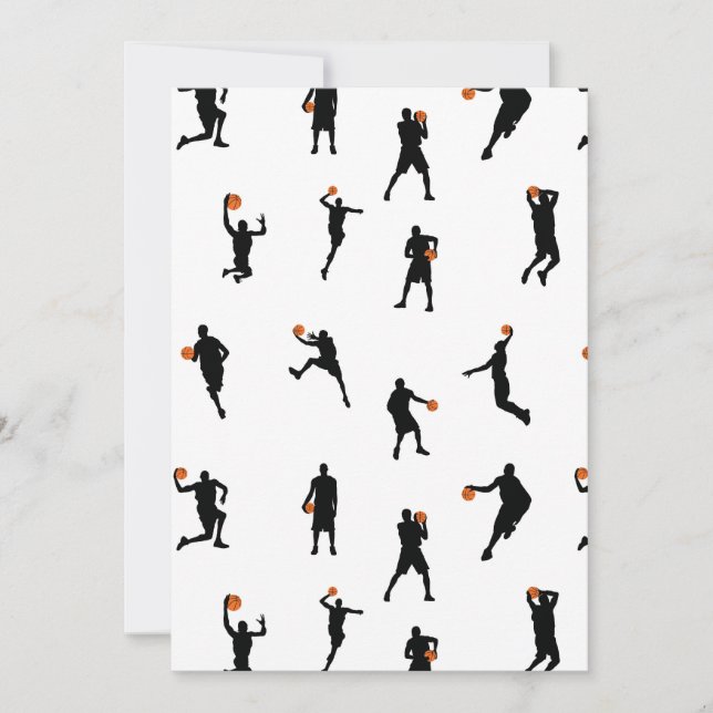 Cartes Pour Fêtes Annuelles Basketball Players College Tous les sports (Devant)
