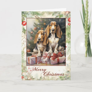 Cartes Pour Fêtes Annuelles Bassett Hound