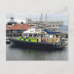 Cartes Pour Fêtes Annuelles Bateau de patrouille de police britannique, Rothes