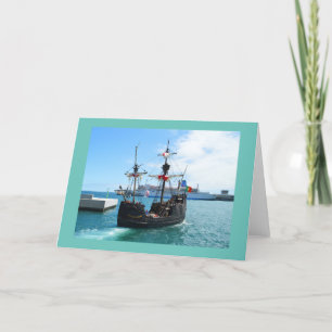 Cartes Pour Fêtes Annuelles Bateau pirate à Madère