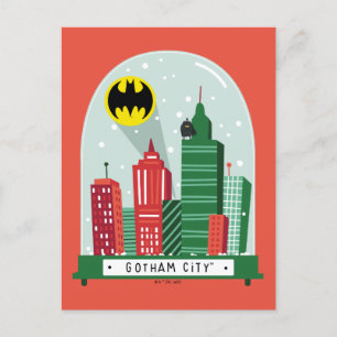 Cartes Pour Fêtes Annuelles Batman Gotham City™ Snow Globe graphic
