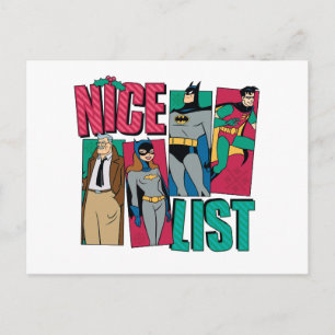 Cartes Pour Fêtes Annuelles Batman Père Noël Nice Liste des héros