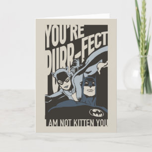 Cartes Pour Fêtes Annuelles Batman Valentine Catwoman - Vous êtes Purr-fect