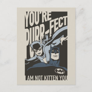 Cartes Pour Fêtes Annuelles Batman Valentine Catwoman - Vous êtes Purr-fect