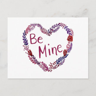 Cartes Pour Fêtes Annuelles Be Mine Valentine Postcard