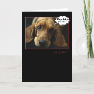 Cartes Pour Fêtes Annuelles Be My Valentine Basset Hound Card