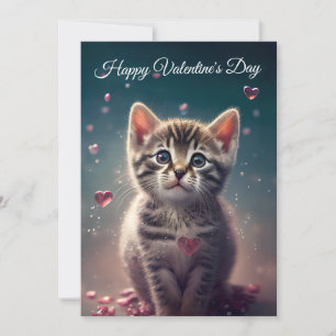 Cartes Pour Fêtes Annuelles Be My Valentine - Sweet Little Kitten Love