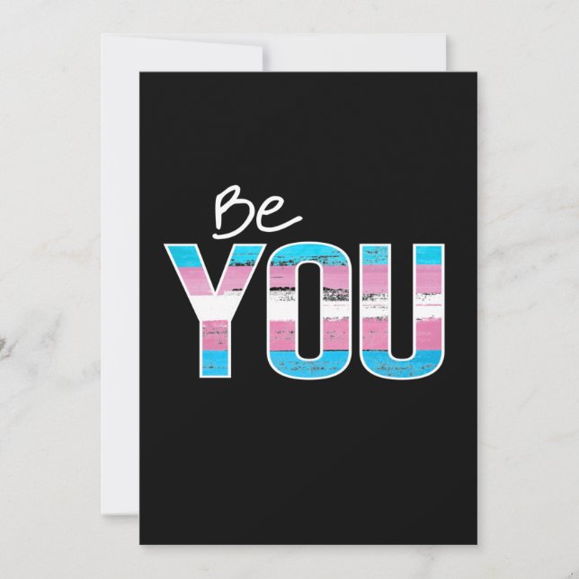 Cartes Pour Fêtes Annuelles Be You - Trans-white (Devant)