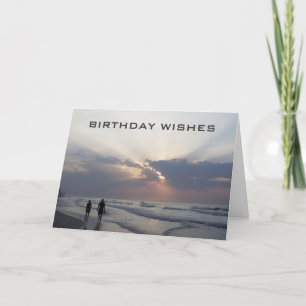 CARTES POUR FÊTES ANNUELLES BEACH ANNIVERSAIRE SOUHAITE POUR LE MEILLEUR ENCOR