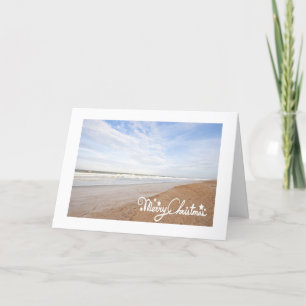 CARTES POUR FÊTES ANNUELLES BEACHY NOËL REMERCIE DE NOTRE PLAGE