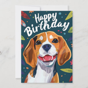 Cartes Pour Fêtes Annuelles Beagle Joyeux anniversaire