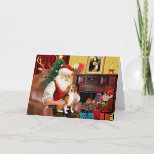 Cartes Pour Fêtes Annuelles Beagle Père Noël (#7)