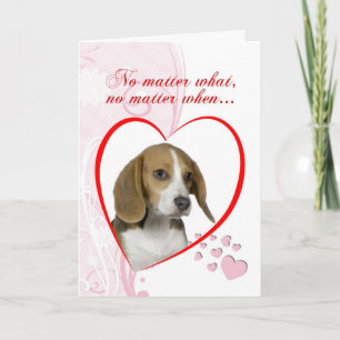 Cartes Pour Fêtes Annuelles Béagle Valentine