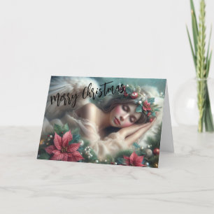 Cartes Pour Fêtes Annuelles Beau ange couchant