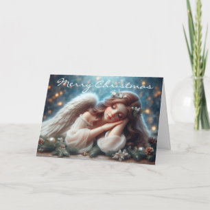 Cartes Pour Fêtes Annuelles Beau ange couchant