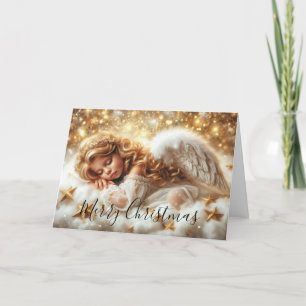 Cartes Pour Fêtes Annuelles Beau ange couchant